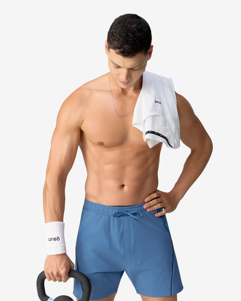 Sonic Curve Woven Shorts - Blue