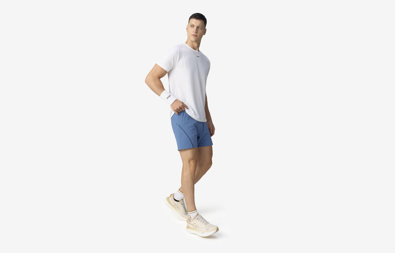 Sonic Curve Woven Shorts - Blue