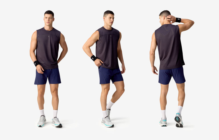 Sonic Curve Woven Shorts - Dark Blue
